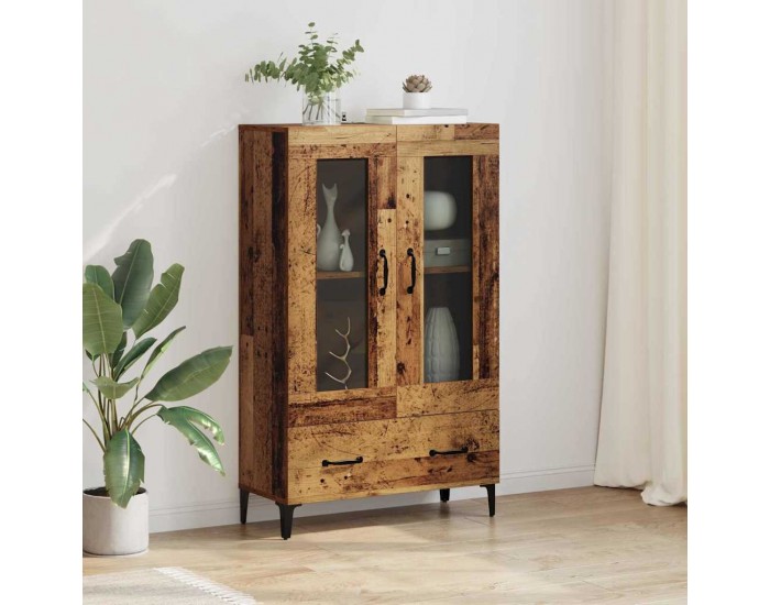 Sonata H Висок шкаф с чекмедже Старо дърво 70 x 31 x 115 см