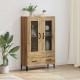 Sonata H Висок шкаф Дъб 70 x 31 x 115 см Инженерна дървесина и желязо