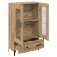 Sonata H Висок шкаф Дъб 70 x 31 x 115 см Инженерна дървесина и желязо