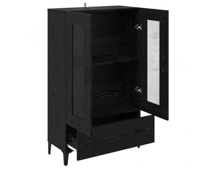 Sonata H Висок шкаф с чекмедже Черния дъб 70 x 31 x 115 см
