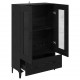 Sonata H Висок шкаф с чекмедже Черния дъб 70 x 31 x 115 см