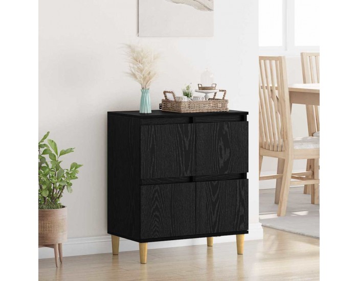 Sonata Bufet Stejar Negru 60 x 35 x 70 cm Lemn prelucrat