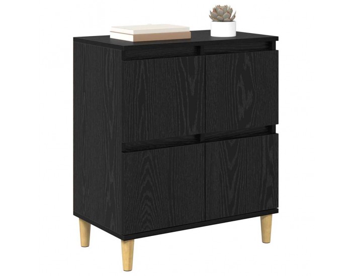 Sonata Bufet Stejar Negru 60 x 35 x 70 cm Lemn prelucrat