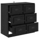 Sonata H Служебен шкаф Черния дъб 70 x 35,5 x 67,5 см Инженерно дърво