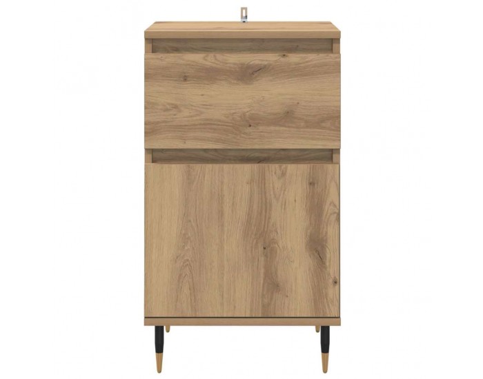 Sonata H Служебен шкаф Дъб 40 x 35 x 70 см Инженерна дървесина и желязо