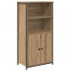 Sonata H Висок шкаф Дъб 62 x 36 x 121,5 см Инженерно дърво