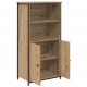 Sonata H Висок шкаф Дъб 62 x 36 x 121,5 см Инженерно дърво