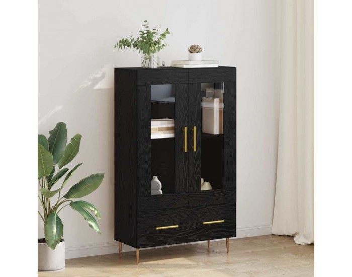 Sonata H Висок шкаф с чекмедже Черния дъб 69,5 x 31 x 115 см
