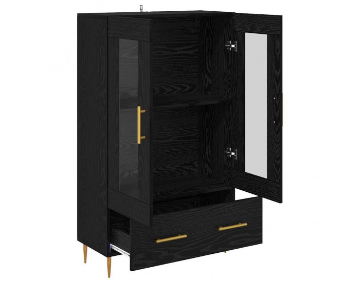 Sonata H Висок шкаф с чекмедже Черния дъб 69,5 x 31 x 115 см