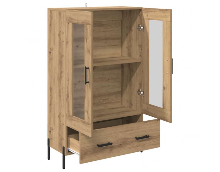 Sonata H Висок шкаф Corona Дъб 69,5 x 31 x 115 см Инженерно дърво