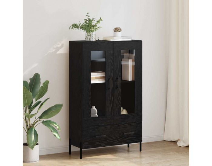 Sonata H Висок шкаф Corona Черния дъб 69,5 x 31 x 115 см Инженерно дърво