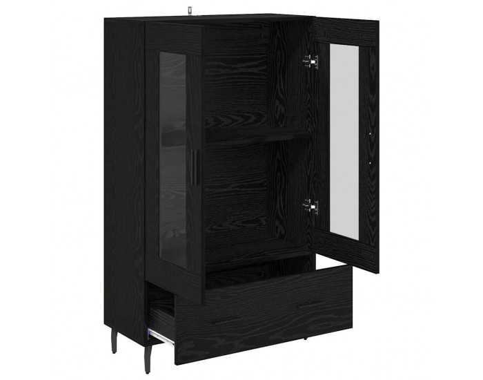 Sonata H Висок шкаф Черния дъб 69,5 x 31 x 115 см Инженерно дърво