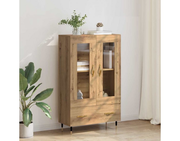 Sonata H Висок шкаф с чекмедже Дъб 69,5 x 31 x 115 см Инженерно дърво