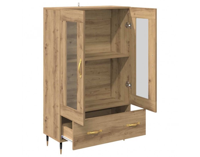 Sonata H Висок шкаф с чекмедже Дъб 69,5 x 31 x 115 см Инженерно дърво