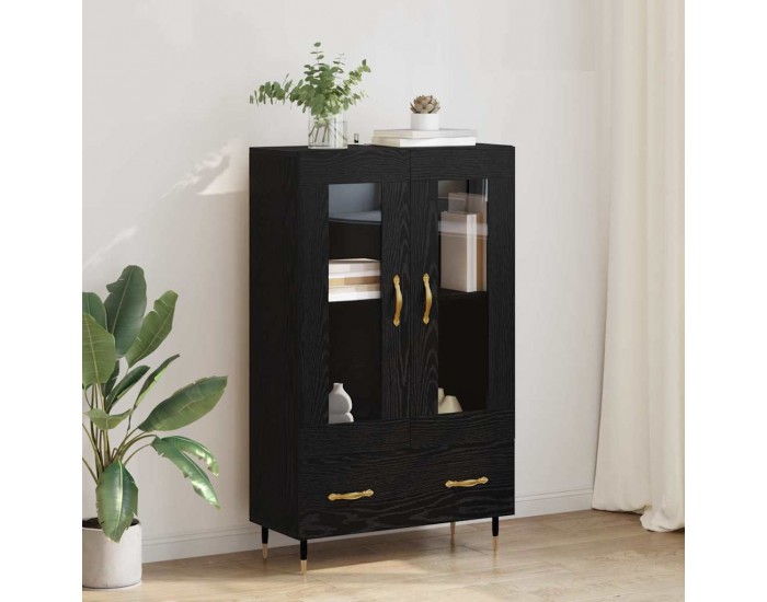Sonata H Висок шкаф Черния дъб 69,5 x 31 x 115 см Инженерно дърво