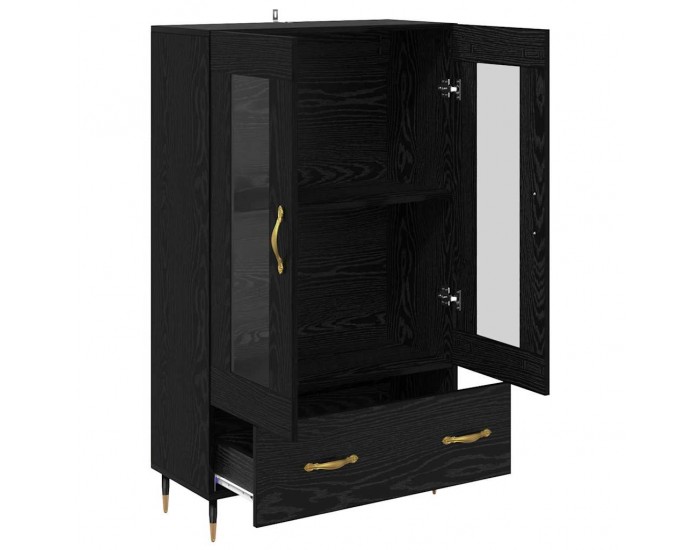 Sonata H Висок шкаф Черния дъб 69,5 x 31 x 115 см Инженерно дърво