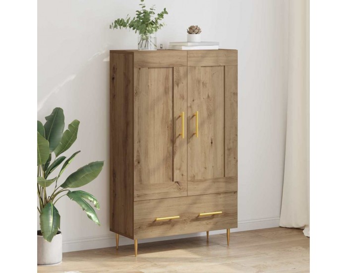 Sonata H Висок шкаф с чекмедже Дъб 69,5 x 31 x 115 см Инженерно дърво