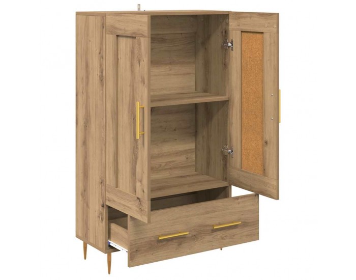Sonata H Висок шкаф с чекмедже Дъб 69,5 x 31 x 115 см Инженерно дърво