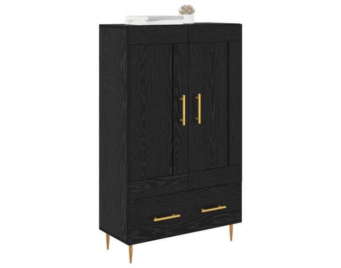 Sonata H Висок шкаф Черния дъб 69,5 x 31 x 115 см Инженерно дърво