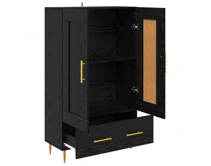 Sonata H Висок шкаф Черния дъб 69,5 x 31 x 115 см Инженерно дърво