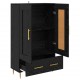 Sonata H Висок шкаф Черния дъб 69,5 x 31 x 115 см Инженерно дърво
