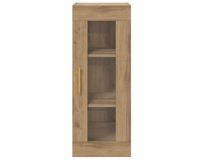 Sonata H Стенен шкаф Дъб 34,5 x 34 x 90 см Инженерна дървесина и стъкло