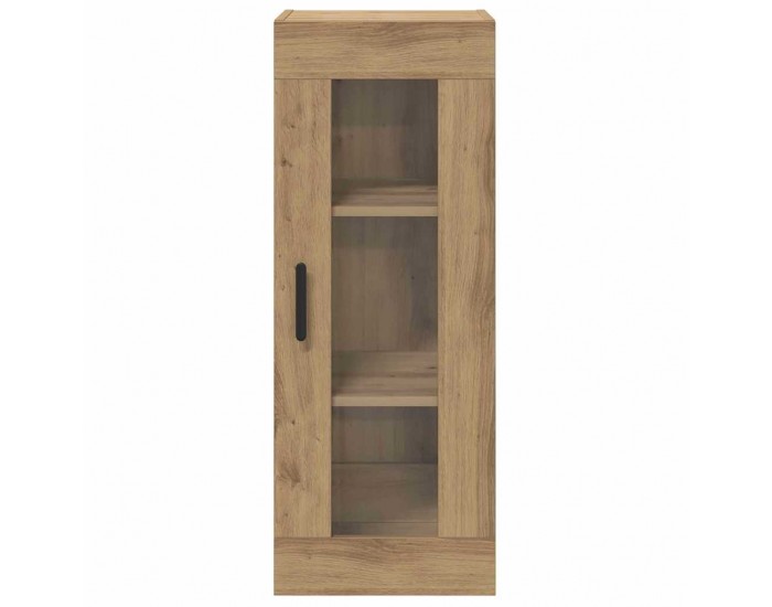 Sonata H Стенен шкаф Дъб 34,5 x 34 x 90 см Инженерна дървесина и стъкло