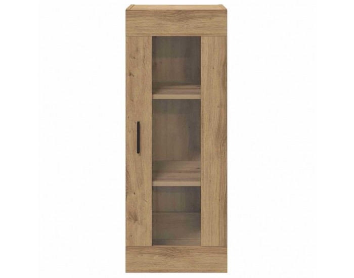 Sonata H Стенен шкаф Дъб 34,5 x 34 x 90 см Инженерна дървесина и стъкло
