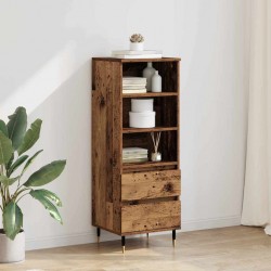 Sonata H Висок шкаф Старо дърво 40 x 36 x 110 см Инженерно дърво - Corpuri, vitrine, biblioteci modulare