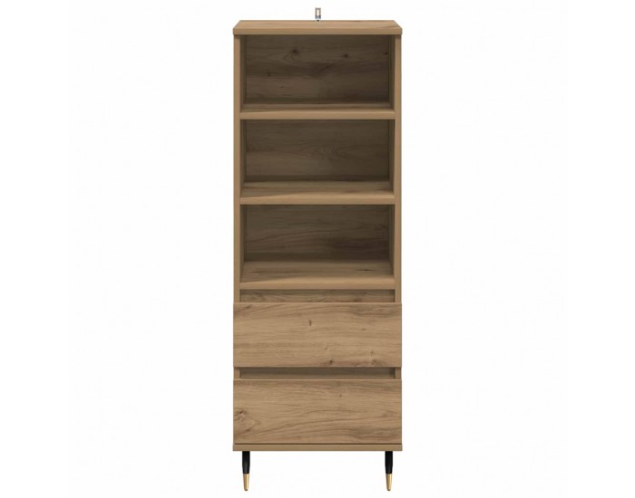 Sonata H Висок шкаф с чекмедже Дъб 40 x 36 x 110 см Инженерно дърво