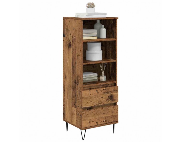 Sonata H Висок шкаф Старо дърво 40 x 36 x 110 см Инженерно дърво