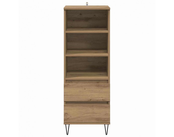 Sonata H Висок шкаф с чекмедже Дъб 40 x 36 x 110 см Инженерно дърво