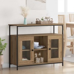 Sonata H Служебен шкаф Дъб 100 x 35 x 80 см Инженерно дърво - Corpuri, vitrine, biblioteci modulare