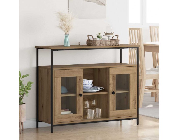 Sonata H Служебен шкаф Дъб 100 x 35 x 80 см Инженерно дърво