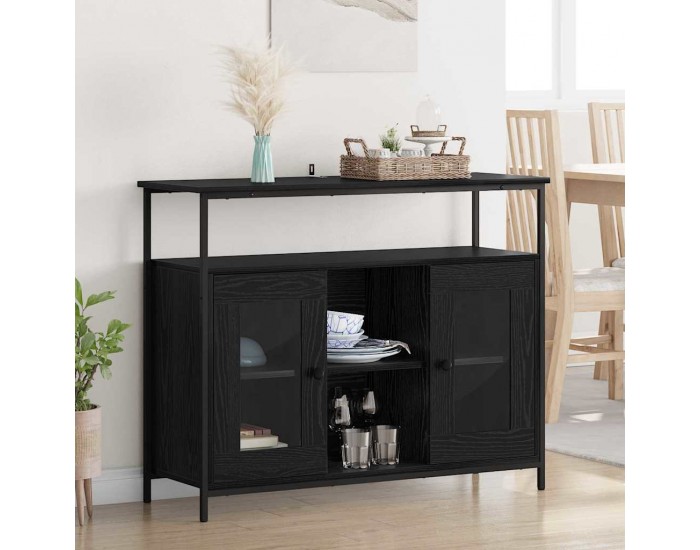 Sonata H Служебен шкаф Черния дъб 100 x 35 x 80 см Инженерно дърво