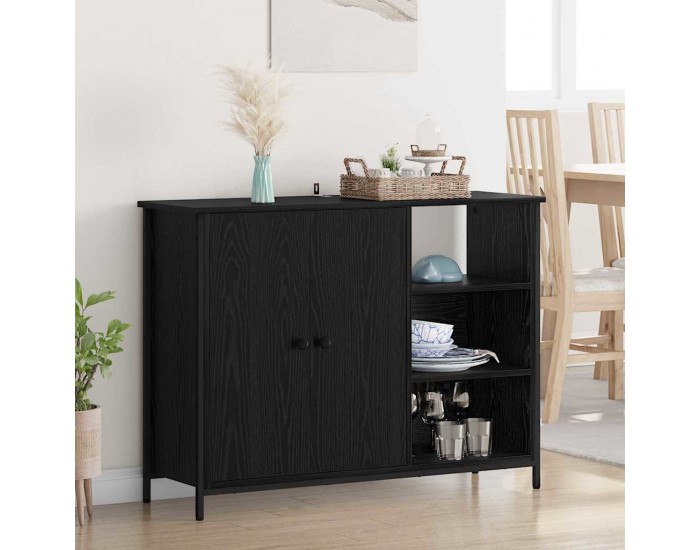 Sonata H Служебен шкаф Черния дъб 100 x 33 x 75 см Инженерно дърво