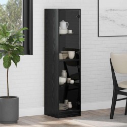 Sonata H Висок шкаф Черния дъб 35 x 37 x 142 см Инженерно дърво - Corpuri, vitrine, biblioteci modulare