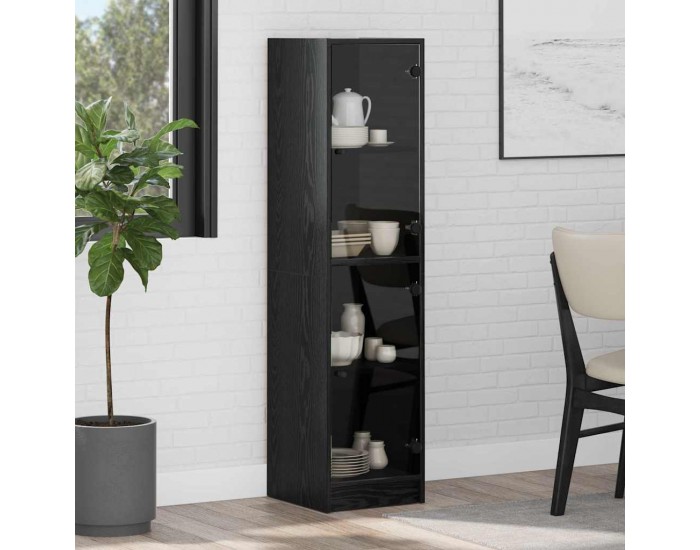 Sonata H Висок шкаф Черния дъб 35 x 37 x 142 см Инженерно дърво