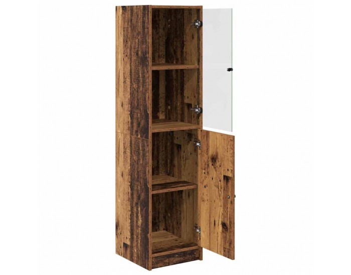 Sonata H Висок шкаф Старо дърво 35 x 37 x 142 см Инженерно дърво