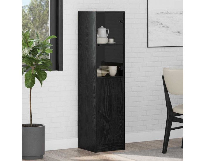 Sonata H Висок шкаф Черния дъб 35 x 37 x 142 см Инженерно дърво