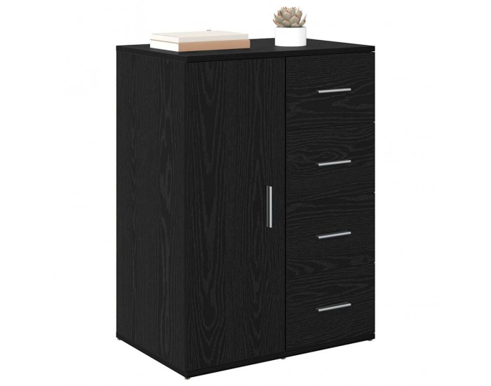 Sonata H Служебен шкаф Черния дъб 59 x 39 x 80 см Инженерно дърво