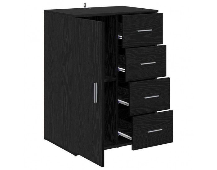 Sonata H Служебен шкаф Черния дъб 59 x 39 x 80 см Инженерно дърво