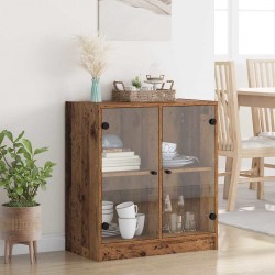 Sonata H Страничен шкаф Старо дърво 68 x 37 x 75,5 см Инженерно дърво - Corpuri, vitrine, biblioteci modulare