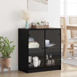 Sonata H Страничен шкаф Черния дъб 68 x 37 x 75,5 см Инженерно дърво - Corpuri, vitrine, biblioteci modulare