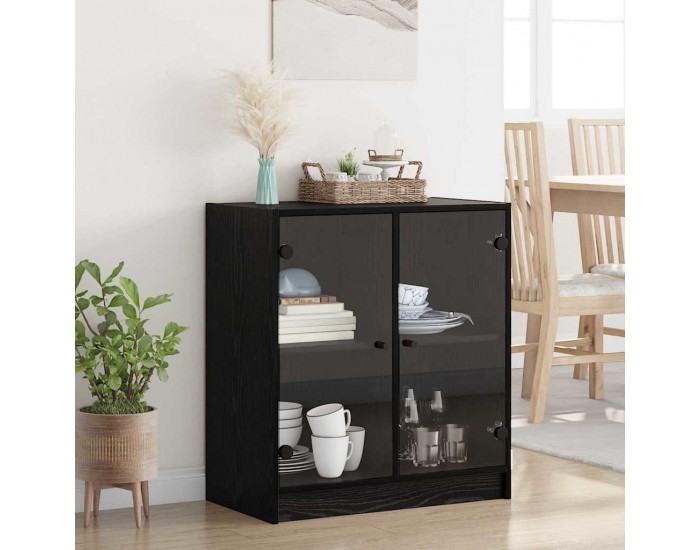 Sonata H Страничен шкаф Черния дъб 68 x 37 x 75,5 см Инженерно дърво