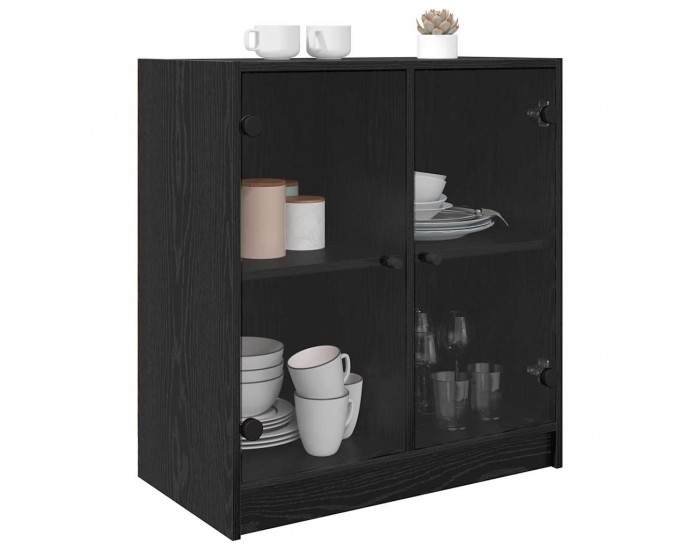 Sonata H Страничен шкаф Черния дъб 68 x 37 x 75,5 см Инженерно дърво