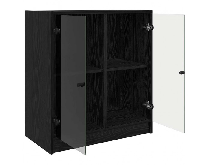 Sonata H Страничен шкаф Черния дъб 68 x 37 x 75,5 см Инженерно дърво