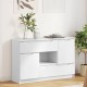 Sonata H Служебен шкаф с чекмедже Бяло 100 x 30 x 65,6 Инженерно дърво