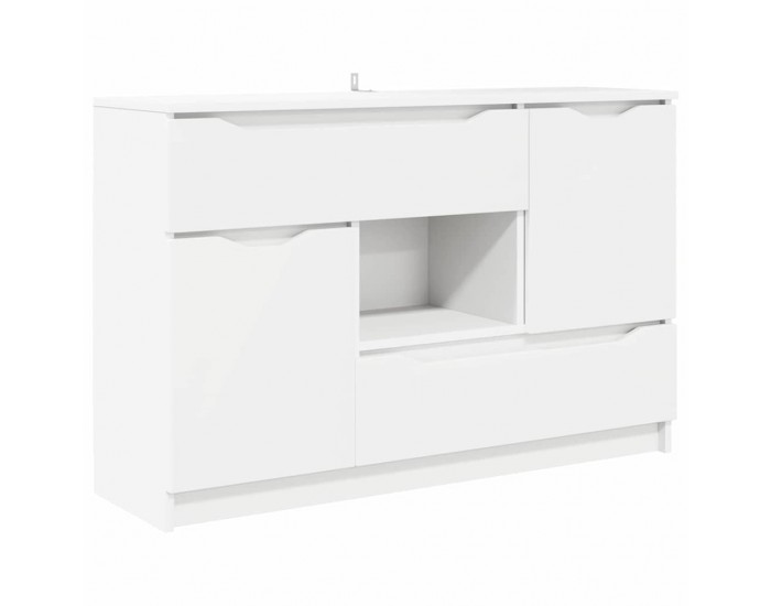 Sonata H Служебен шкаф с чекмедже Бяло 100 x 30 x 65,6 Инженерно дърво