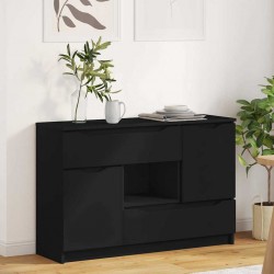 Sonata H Служебен шкаф с чекмедже Черно 100 x 30 x 65,6 Инженерно дърво - Corpuri, vitrine, biblioteci modulare
